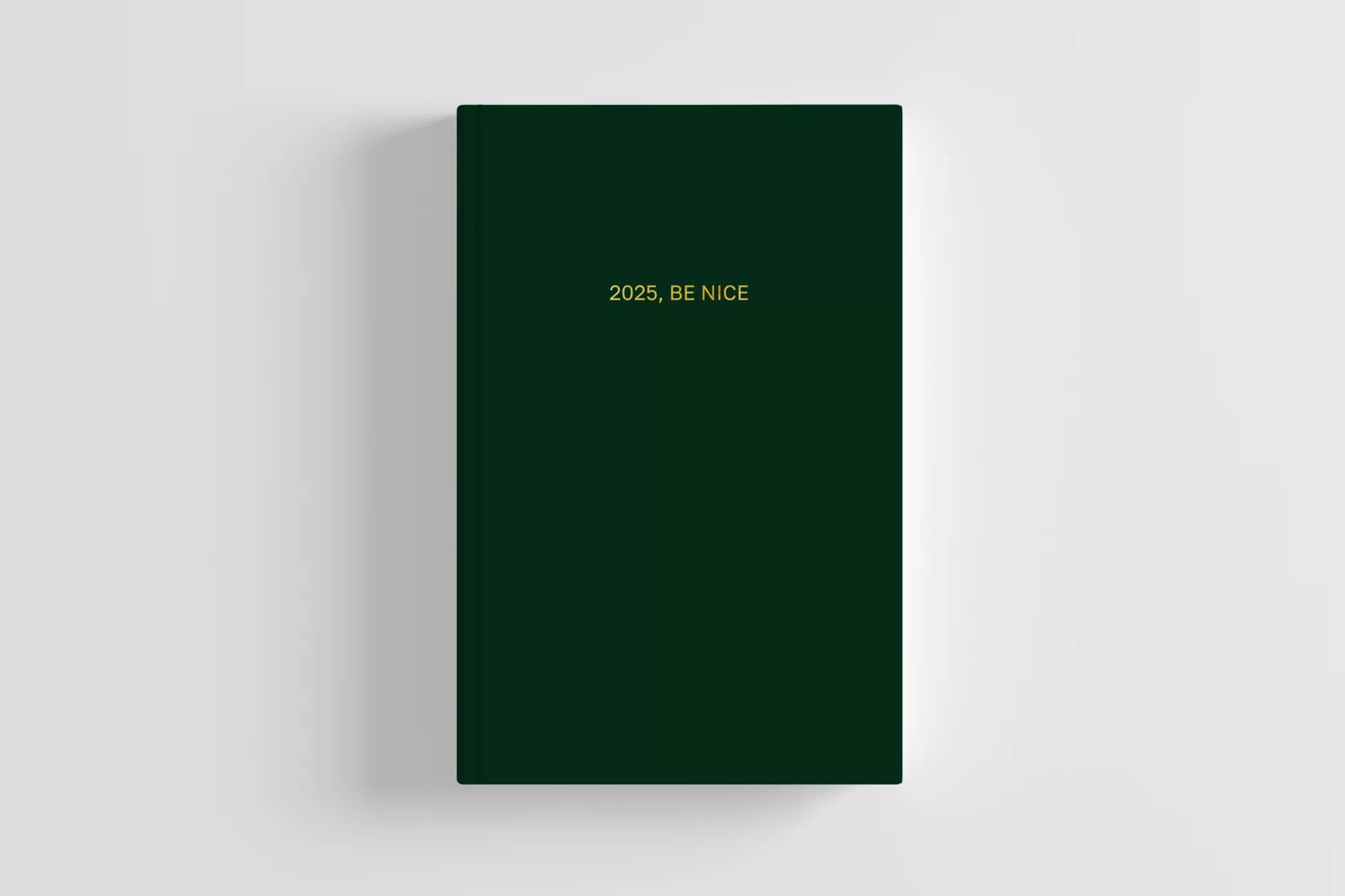 Planner "2025, be nice" green